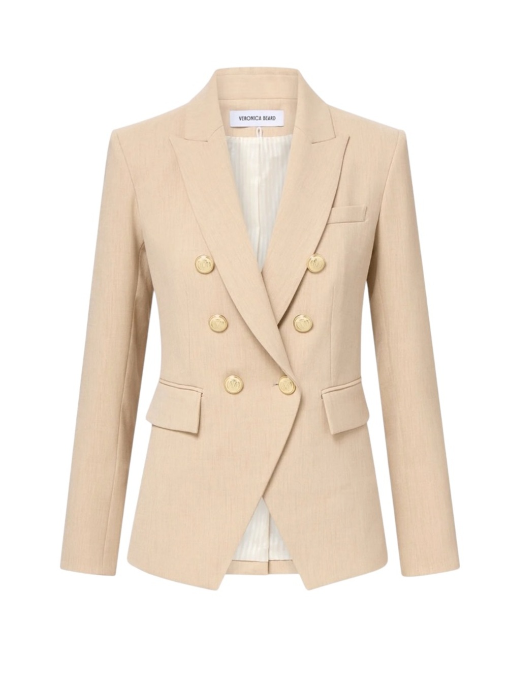 Veronica Beard MILLER Dickey Jacket Tailored Blazer 4 NEW Heathered Sand